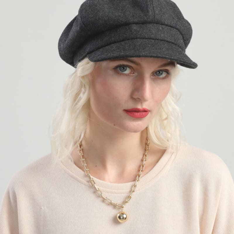 MAIA Wool Bread Hat - Grey