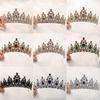 European and American Bride Headwear Large Crown Fashionable Crystal Crown  Birthday Party Headband  Retro Queen Headband