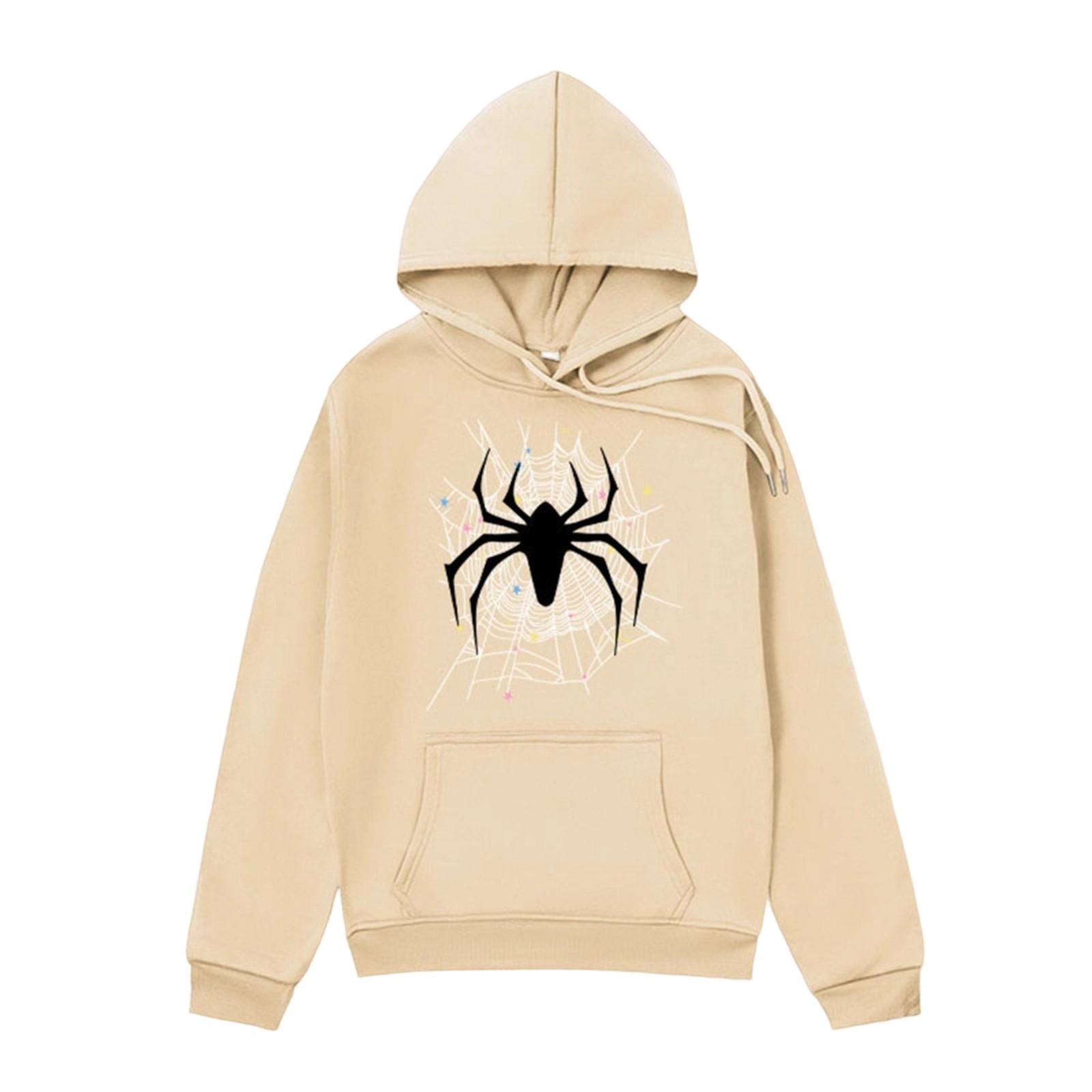 

Женская модная повседневная универсальная повседневная толстовка с капюшоном, повседневная толстовка с длинными рукавами и нашивками сверху M хаки