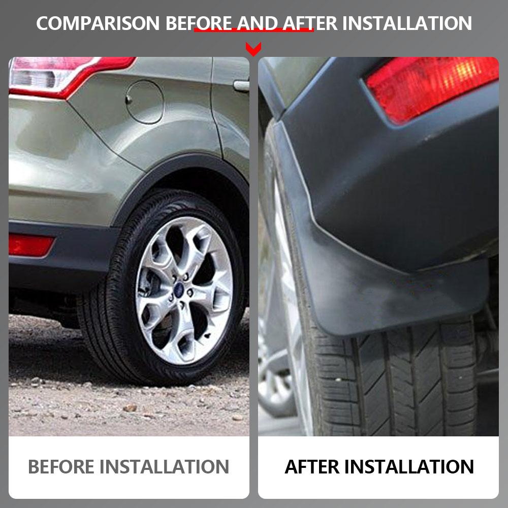 1Set Apărătoare de noroi Apărătoare de stropi Apărători de noroi Față Spate Apărători de noroi Accesorii aripă pentru Ford Kuga Escape 2013 - 2016 2017 2018 2019