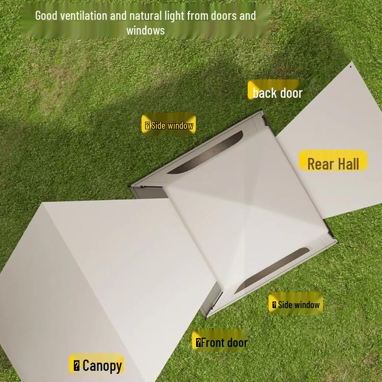 Portable Rainproof Awning: Automatic Folding Tent & Sunshade