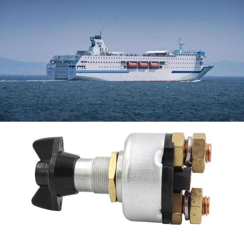Boat Battery Cut Off Switches Corrosion Resistant Copper Material Easy Install for Marine Vehicles Motorhome Power Management