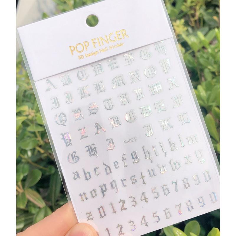 

Голографические золотые, серебряные наклейки для ногтей с буквами-бабочками, 3D-наклейки, водонепроницаемые наклейки для ногтей, маникюр «сделай сам»