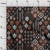 oneOone Cotton Flex Fabric Block & Geometric Ikat Print Fabric By The Yard 40 Inch