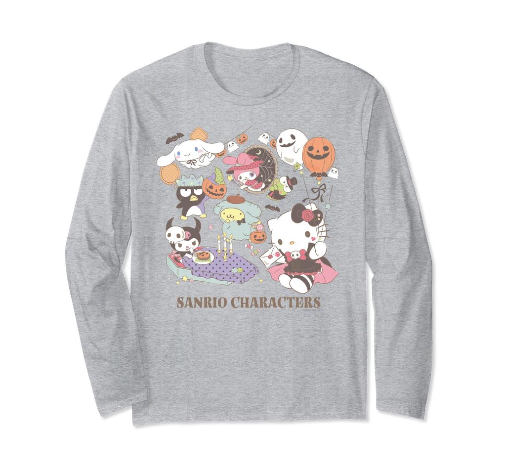 US Design Sanrio Characters Halloween Party Long Sleeve [Halloween Special] T-Shirt