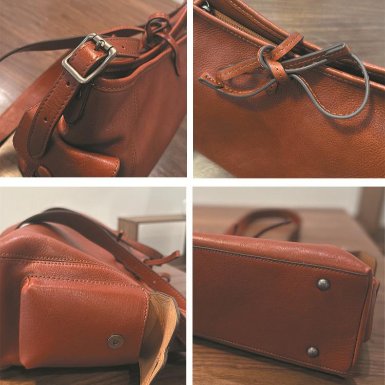 Johnature Casual Tote Bag Genuine Leather Soft Cowhide Large Capacity Simple Commuting Women's Shoulder Bags