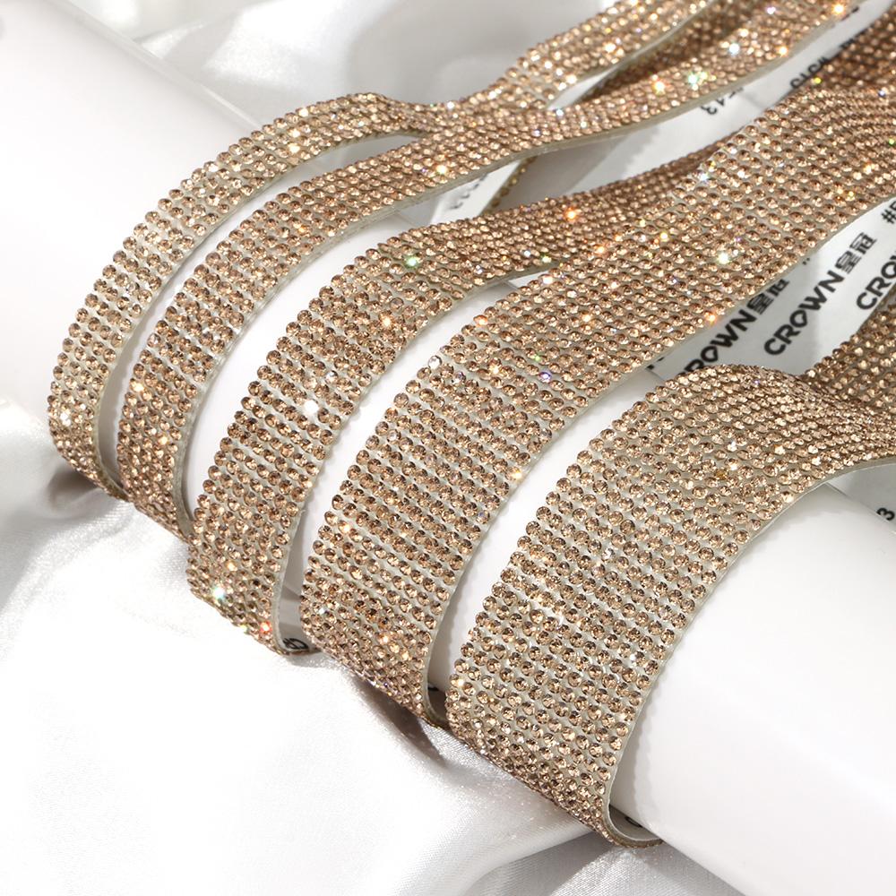 1 Yard Self Adhesive AB Crystal Rhinestone Sticker Diamond Ribbon DIY Sticker Colorful Rhinestone Sticker Roll Handmade Crafts