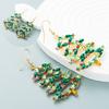 Snowflake Metal Christmas Party Christmas Tree Earrings Fashion Alloy Earrings Creative Exaggerating