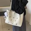 Large Capacity Bag Women's New Fashion Niche Butterfly Shoulder Bag Student Class Commuting Versatile Tote Bag