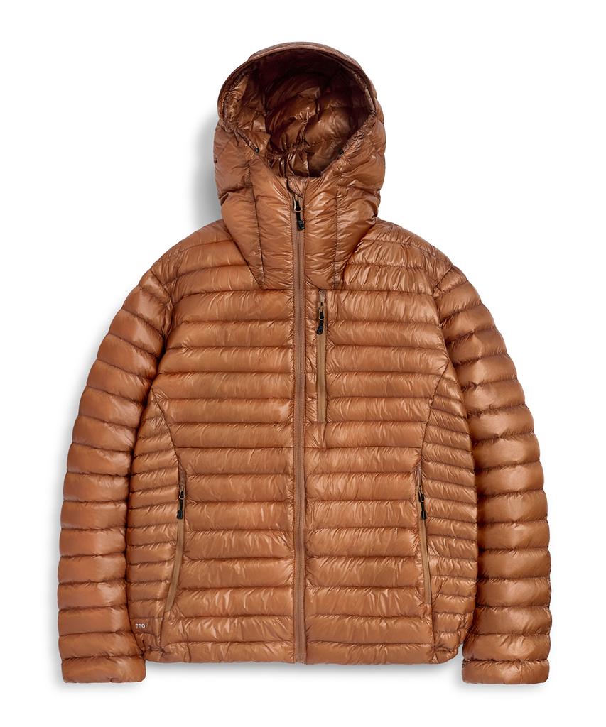 Minimalproject Silent See-Through Hooded Lightweight Down Jacket Mpj112 [Orange]