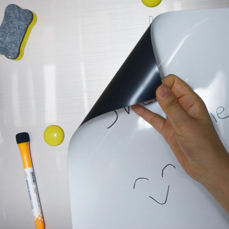 Magnetic A4 Refrigerator Message Sticker Flexible Fridge Drawing White Board Message Memo Reminder Planner