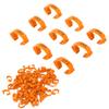 100Pcs Poultry Foot Rings Identification Leg Buckle with Numbers for Chicken Duck Bird