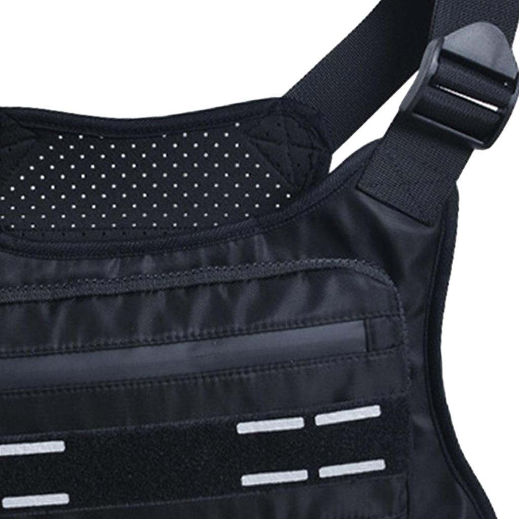 Nylon chest pocket, running backpack, vest, phone and accessory holder,