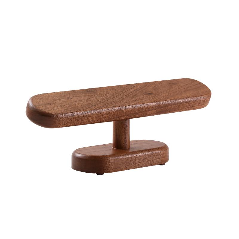 

Ореховый кронштейн для часов, держатель для ювелирных изделий, цепочка для браслетов на ногу, вешалка, подставка, стойки, органайзер для прилавков Dark Wood/S