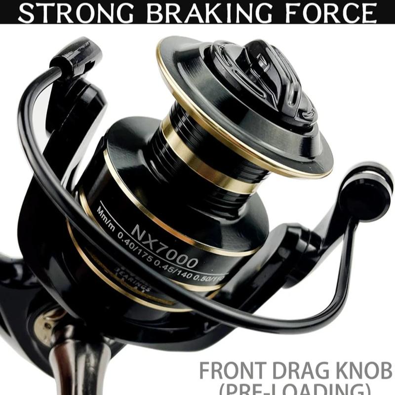 Noua bobină metalică de înaltă calitate, apă de mare 5.2:1/4.7:1 mulinetă universală de pescuit spinning 2000-7000 Mulinetă de pescuit cu apă sărată Mulinetă de pescuit