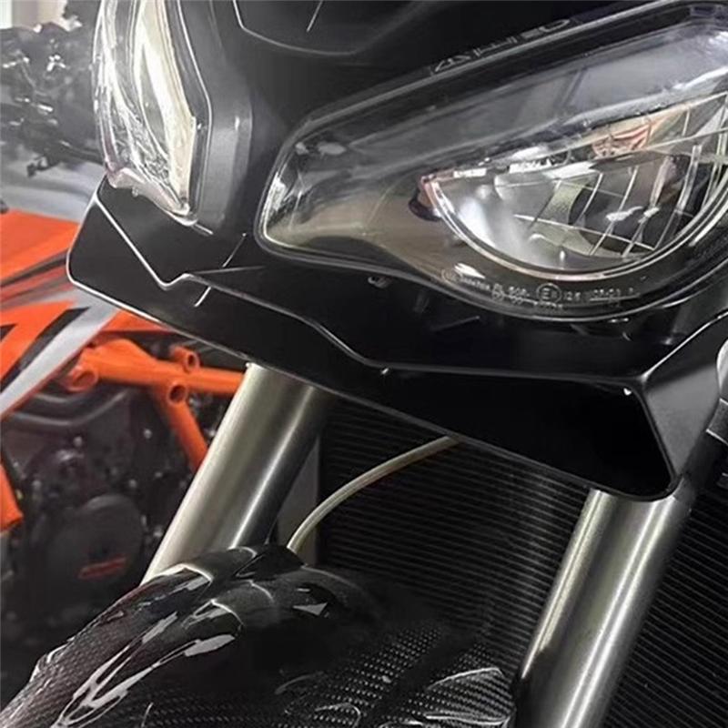 A16P-Motorcycle Frontal Spoilers Kit Motorcycle Front Lip Fixed Wing Fairing Spoilers Kit For Street Triple 765 RS