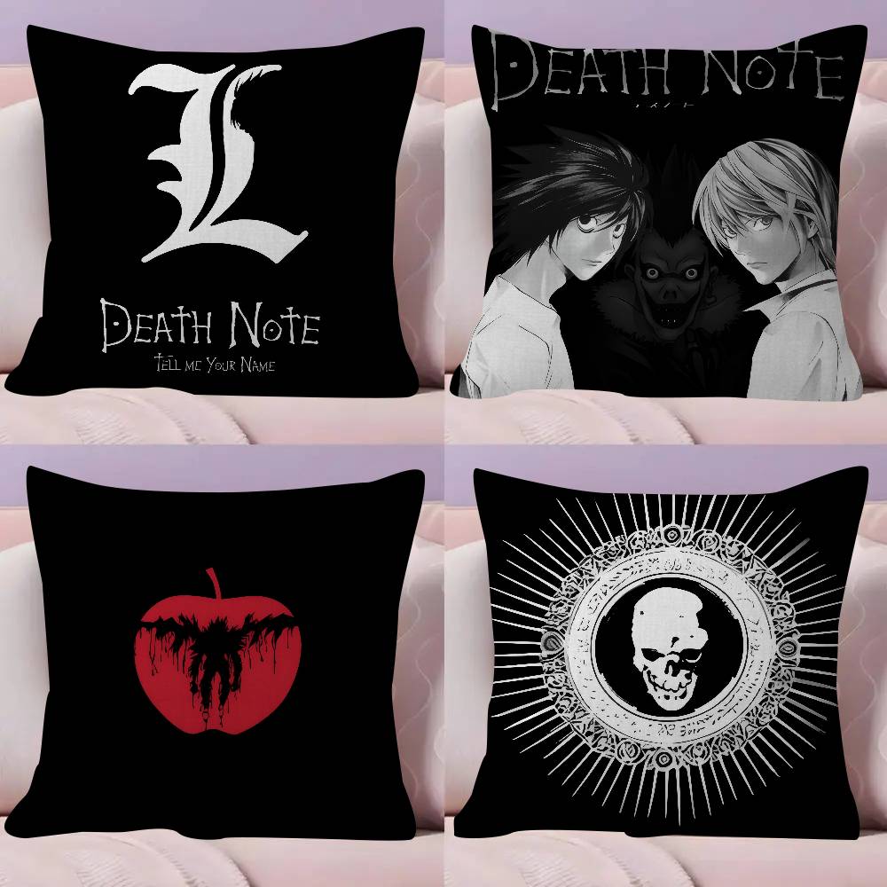 Anime Death Note hororr Maple Design Cushion Cover Happy Autumn Harvest decor Holiday Decorati Pillow Cover