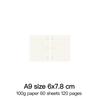 High Quality Ring Binder Notebook A5 Personal A6 A7 A8 Size Insert Refills Loose Leaf Spiral Diary Planner Inner Core 100g Paper