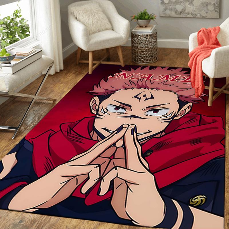 Custom 1Pc Jujutsu Kaisen Group Adventure Rug Office Carpet Indoor Outdoor Entrance Doormat Nonslip Soft And Comfortable Living Room D2915153