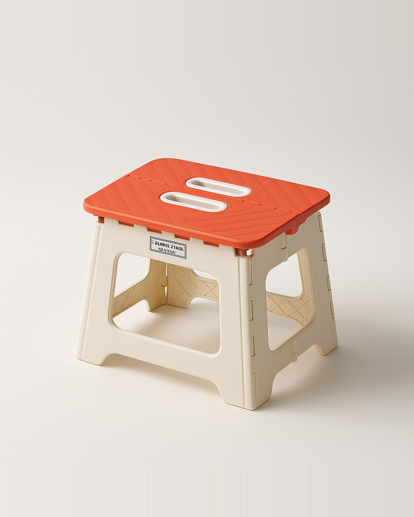 Outdoor Portable Folding Stool High Load-bearing Thickened Plastic Saddle Chair Mini Chair Fishing Stool Square Stool Camping Stool