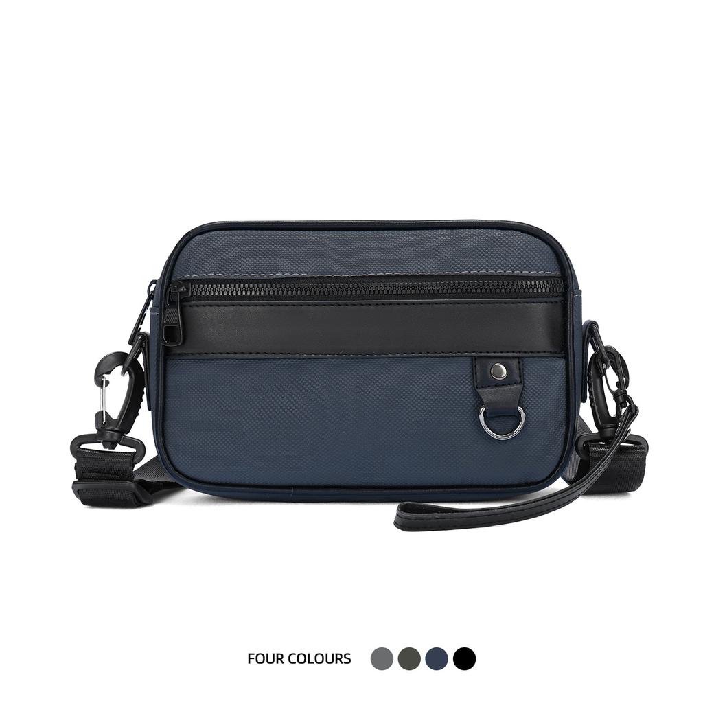 Herren Schultertasche Große Kapazität Multifunktional Einfarbig Crossbody Tasche
