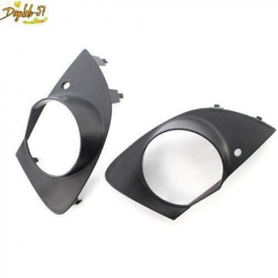 Front For BMW E65 E66 750i 760Li 2006-08 Bumper Grill Fog Light Lamp Black Cover
