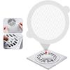 50Pcs Disposable Shower Drain Hair Catcher Mesh Sticker Strainers For Bathroom