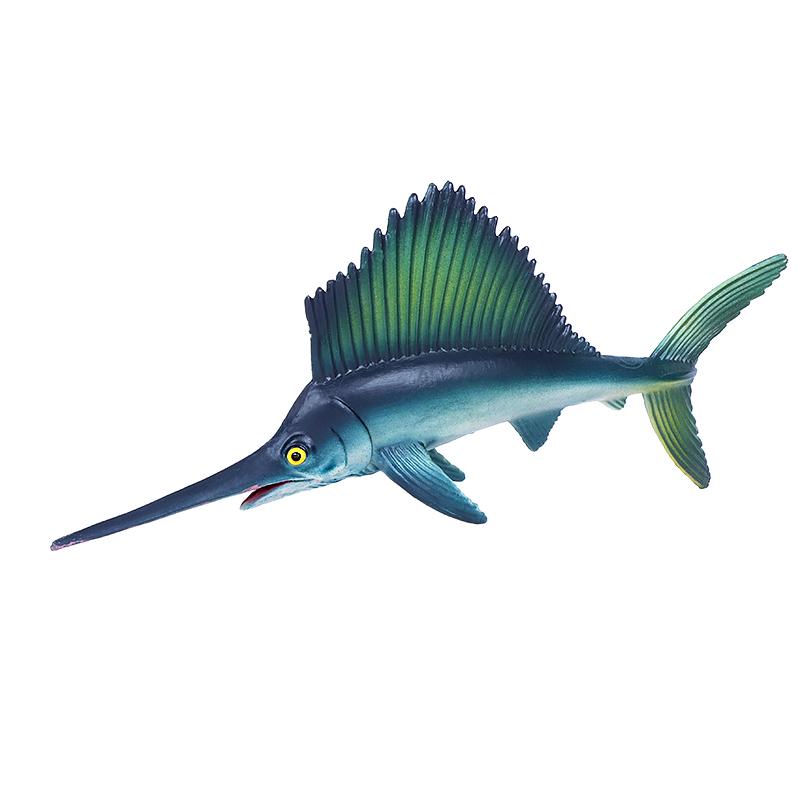 MeeresTierWelt Tierfiguren Segelfisch Modell Kuchenaufsätze Schreibtischdekoration Imitation Schmuck Partygeschenke Spielzeug