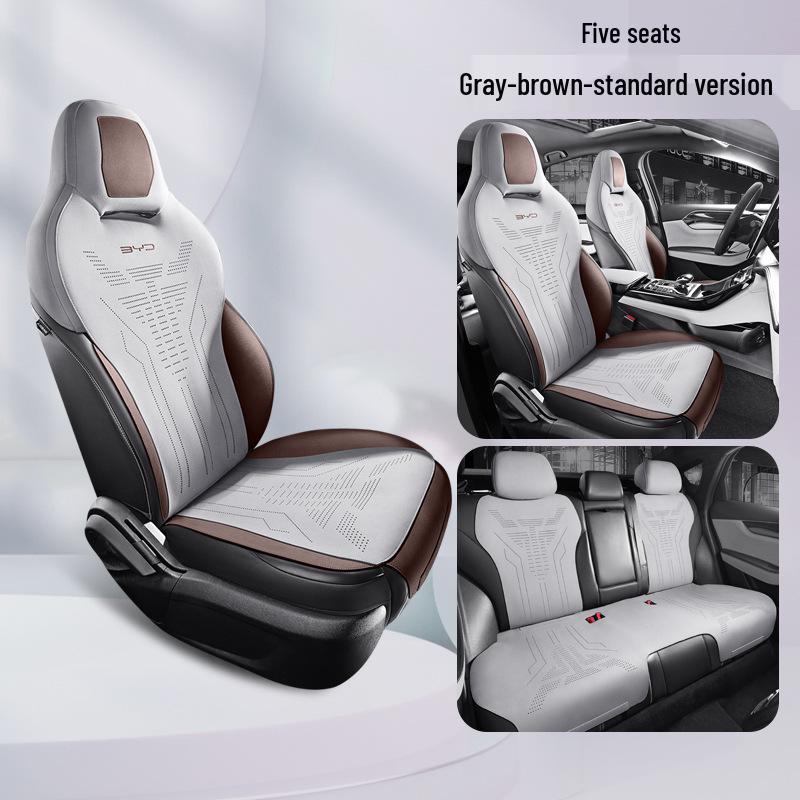 

BYD Qin PLUS Semi-Wrapped Suede Car Seat Cushion for Five Seats Note Model Year