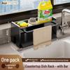 Kitchen Countertop Dishcloth & Sponge Organizer with Drying Rack