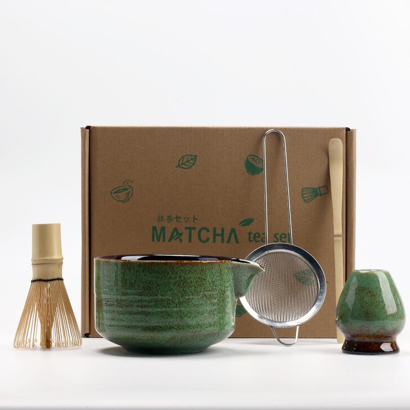 5pcs/set Japanese Matcha Set Vintage Bamboo Matcha Brush Exquisite Matcha Bowl Tea Tools Accessories Ceremony Great Gifts Box