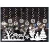Electrostatic Christmas Window Decal Sticker No Trace Xmas Window Clings Glass Decor No Glue Residue Multi Patterns