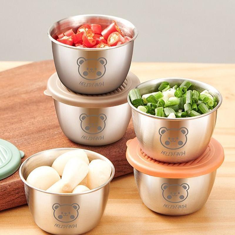 Barbecue Dipping Cup Stainless Steel Dipping Sauce Cup Outdoor Portable Seasoning Dish Salad Jam Cup Western Seasoning Dish