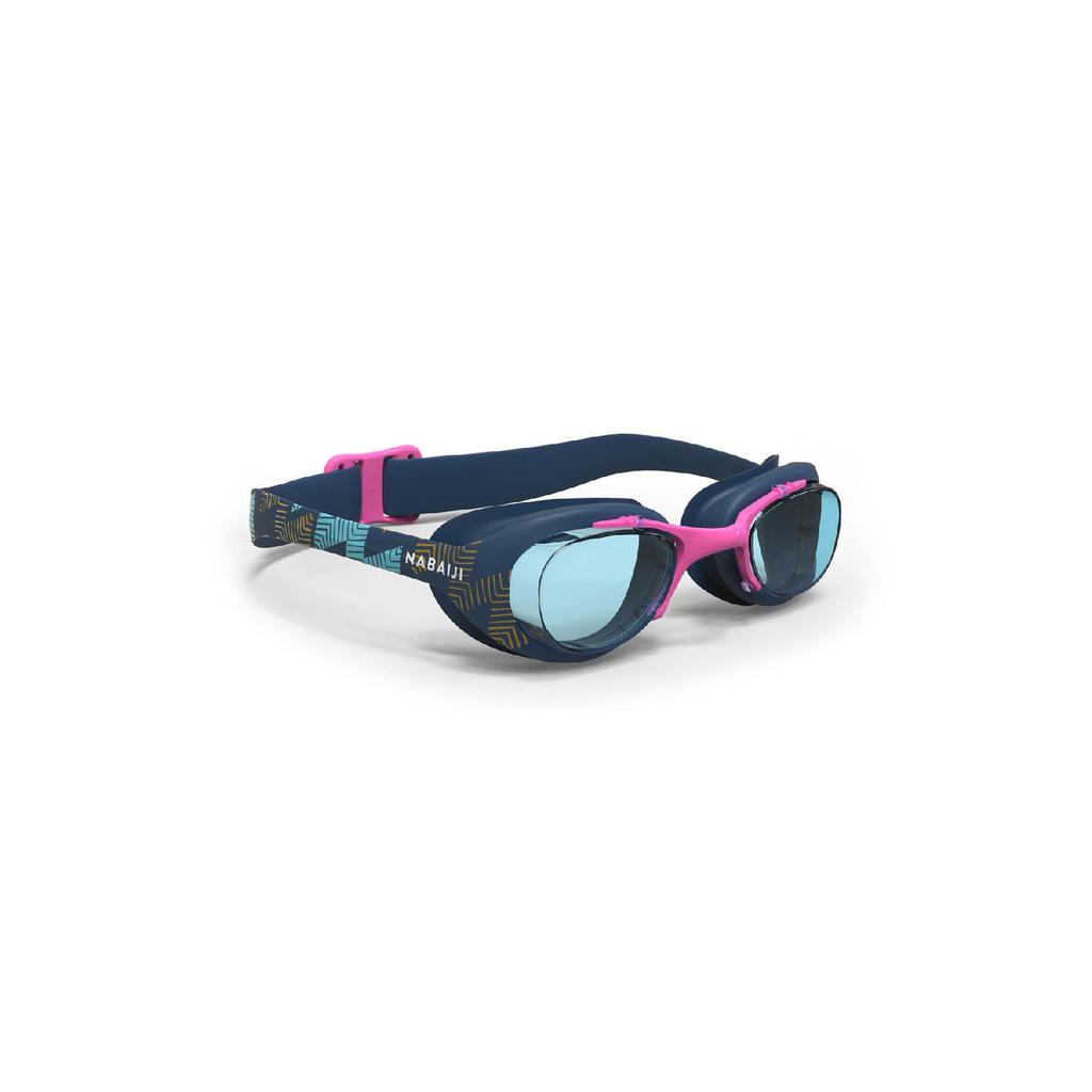 Lunettes de natation Nabaiji - Taille L - Noir / Orange - 100