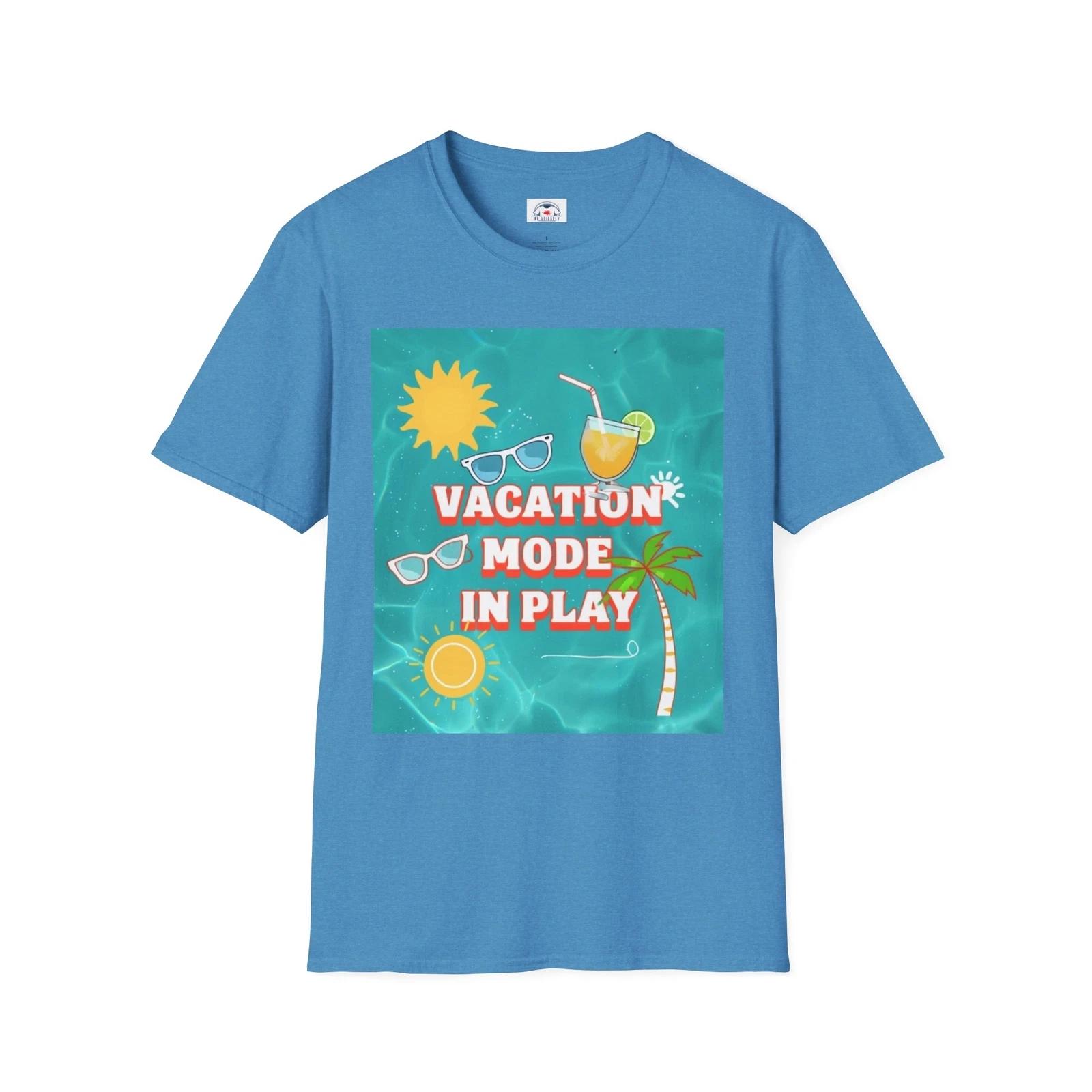 Vacation Mode T-Shirt, Summer Shirt, Beachwear, Gift for Travelers, Fun Vacation M