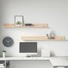 823609 vidaXL Wall Shelves 2 Pcs 110x11x9 Cm Solid Pine Wood