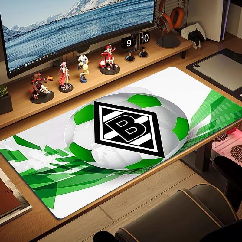 Borussia Mönchengladbach Print Cushion Non-slip Laptop Tablet Big Mousepad XXL Mat Mini PC Playmat With Lock edge