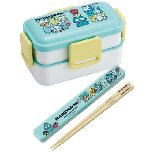 Skater Bento Box 2-lags 600 ml for kvinner Antibakteriell Fluffy Dome-lokk laget i Japan Sanrio Hangyodon Comic PFLW4AG