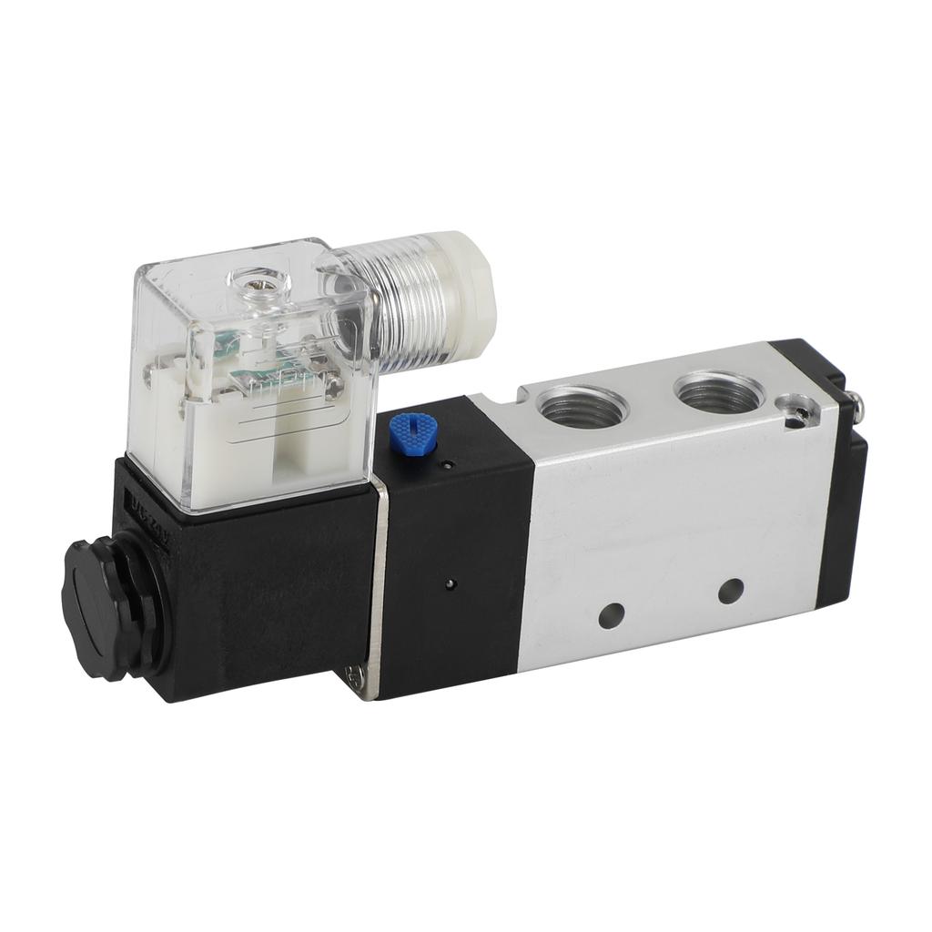 4V210-08 5 Way 2 Position Dc 24V Pneumatic Electric Solenoid Air Valve