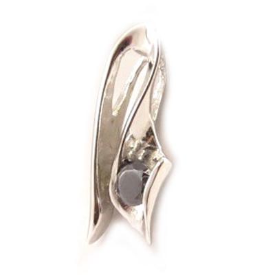 [C4621] - Silver Pendant 'Câlin' Black