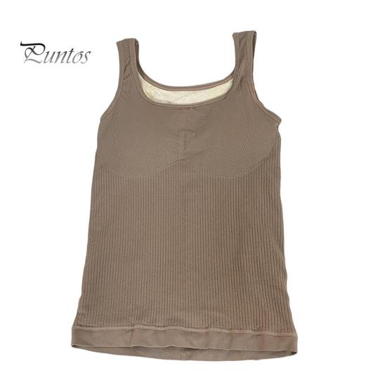 

Зимний женский терможилет с нагрудными накладками, бесшовный, с бархатной подкладкой, с функцией быстрой фиксации температуры, облегающий, эластичный, без рукавов, внутренняя одежда, нижняя майка кофейный