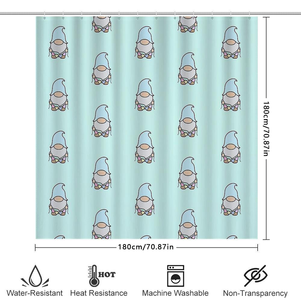 Funny Cat Shower Curtain Cute Kitten Bathroom Decor Set Waterproof Liner Farmhouse Style Home Decor