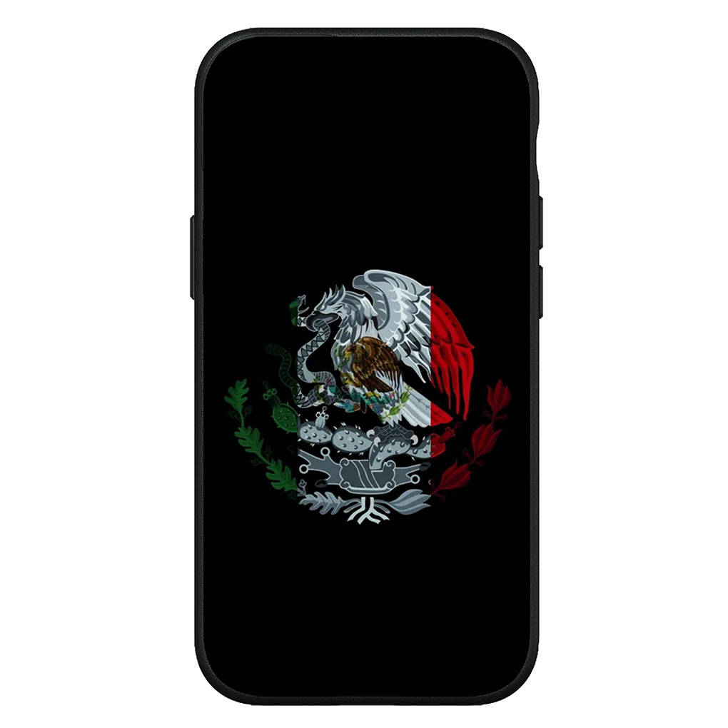 for Samsung Galaxy S24 S23 iPhone 16 15 14 Xiaomi Redmi Note 13 12 11 10 8 Plus 9 Pro Max X XR 14C Phone Case Mexican Mexico Flag OPPO Huawei Cover