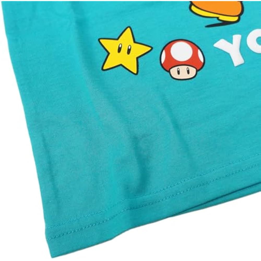 [Fine Plus] T-shirt Super Mario Patch Toy Short Sleeve Mario Luigi Yoshi Character Toy