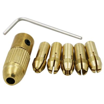 Μίνι τσοκ 7 τμχ τρυπανιού 0,5-3,0 mm Ταιριάζει για Micro Twist Electronic Dremel Drill Collet Clamp Αξεσουάρ ηλεκτρικών εργαλείων με κλειδί