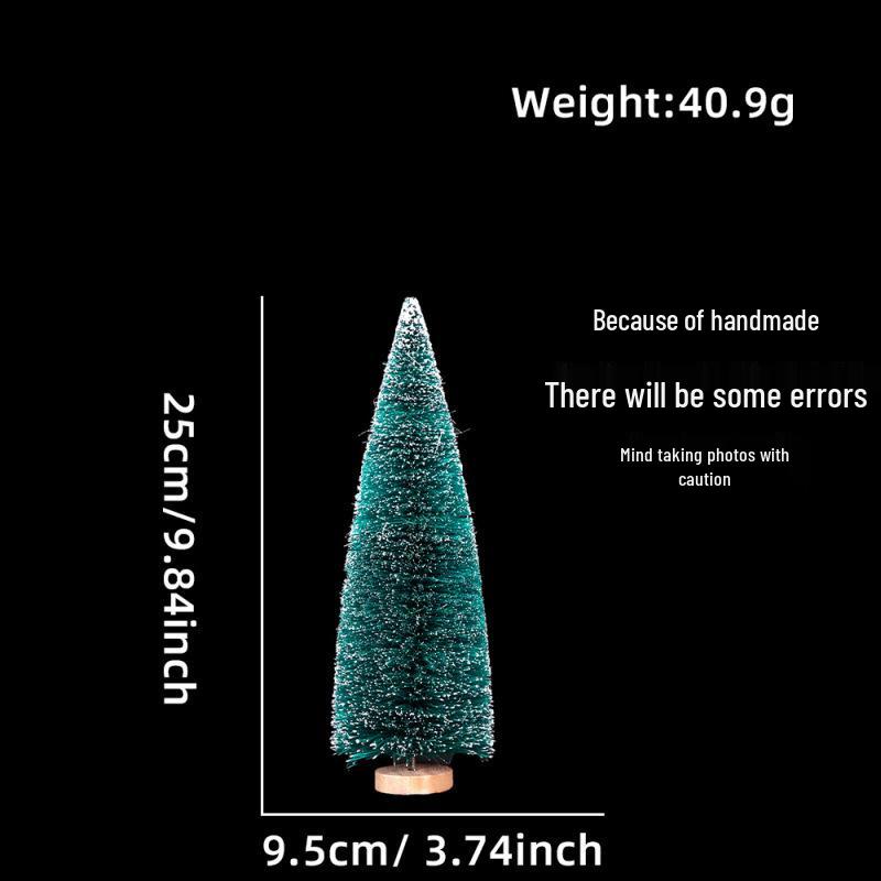 Schnee-beflockter Mini-Sisal-Weihnachtsbaum: Künstliche Weiße Zeder in verschiedenen Größen zur Dekoration von Mikrolandschaften