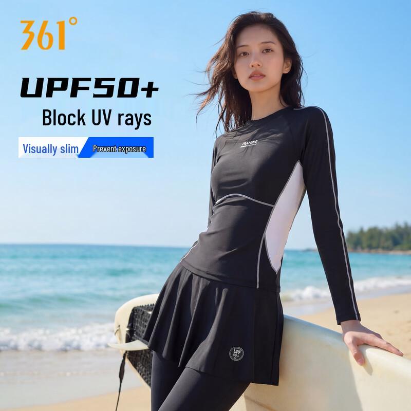 361° Damen Langarm Rash Guard & Hose Badeanzug Set