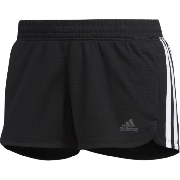 (WMNS) adidas Pacer 3-Stripes Knit Training Shorts Asia Sizing Black White Women s DU3502 L