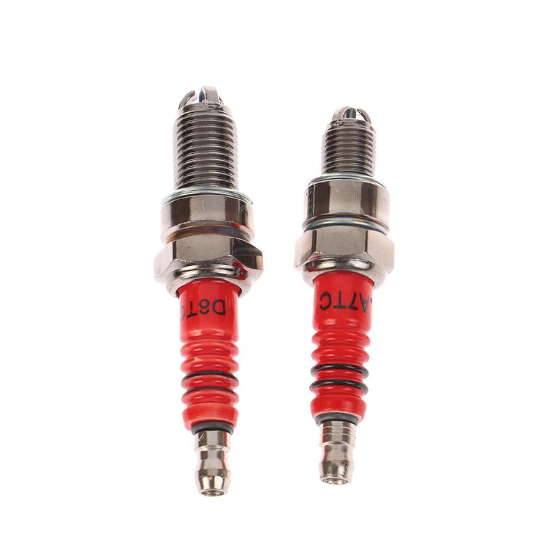 Racing 3 Electrode Spark Plug A7Tc D8Tc Fits For Gy6 50Cc 110Cc 125Cc 150Cc Scooter Dirt Bike Go Kart Motorcycle Accessories