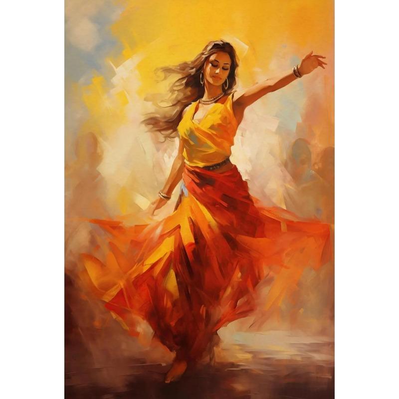 Vibrant Exotic Passion Ethnic Dance Art Posters Canvas Printing Oil Painting Living Room Bedroom Walls Home Decoration Frameless